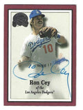 Autographed RON CEY Los Angeles Dodgers 2000 FLEER GREATS of the GAME CARD