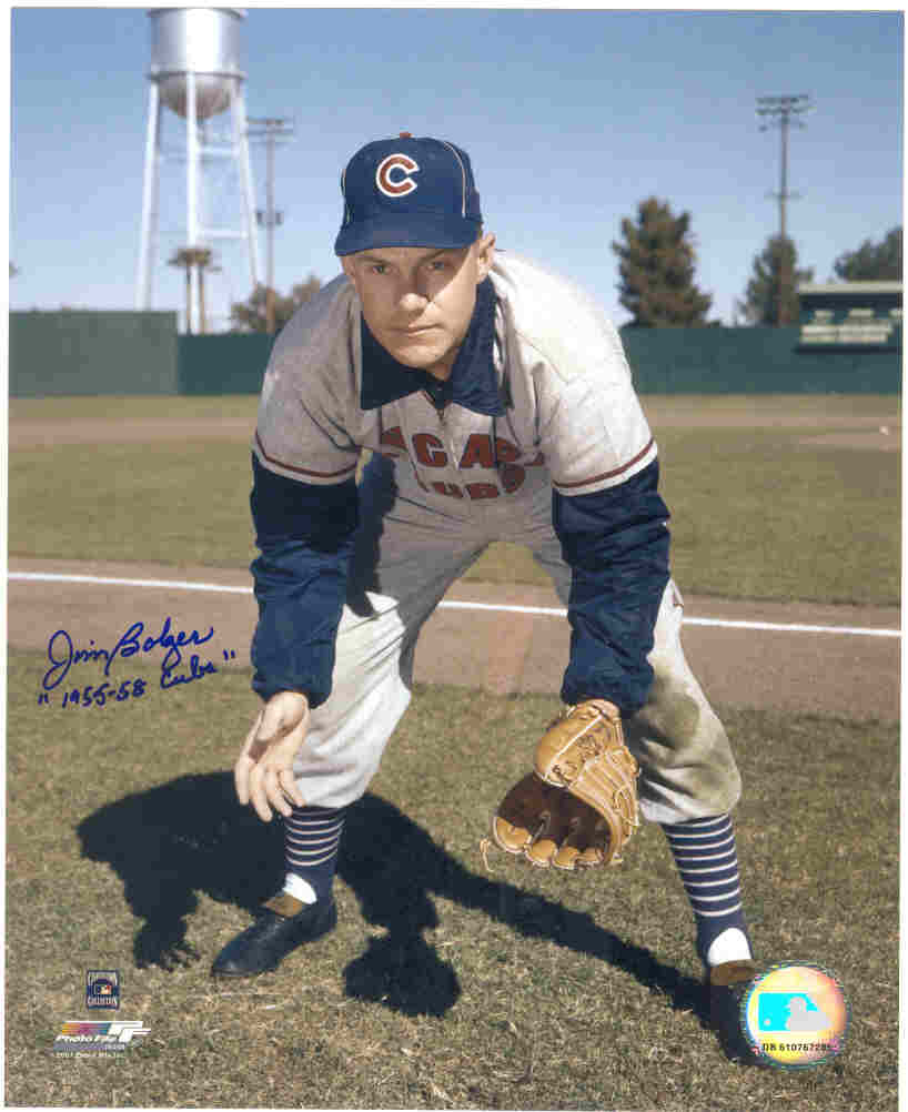 AUTOGRAPHED SIGNED photo JIM BOLGER Chicago Cubs