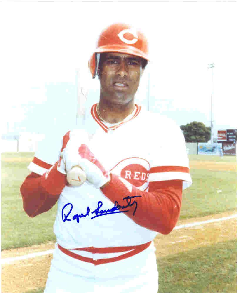 AUTOGRAPHED SIGNED photo RAFAEL LANDESTOY Cincinnati Reds