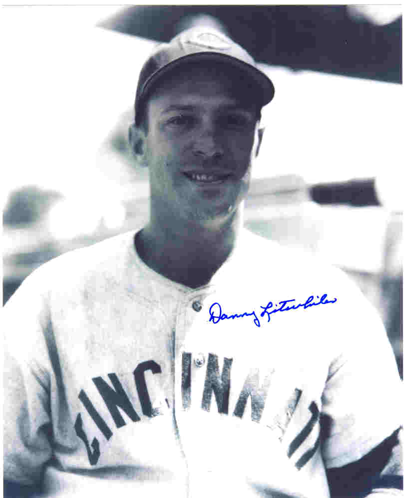 AUTOGRAPHED DANNY LITWHILER 8x10 Cincinnati Reds photo