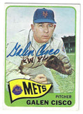 Autographed GALEN CISCO New York Mets 1965 Topps Card