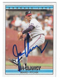 Autographed JIM CLANCY Atlanta Braves 1992 Topps Card
