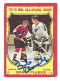 BOBBY CLARKE Philadelphia Flyers Autographed 1973-74 O-Pee-Chee Card