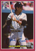 Autographed 1984 Jack Clark Donruss Action All Star Card