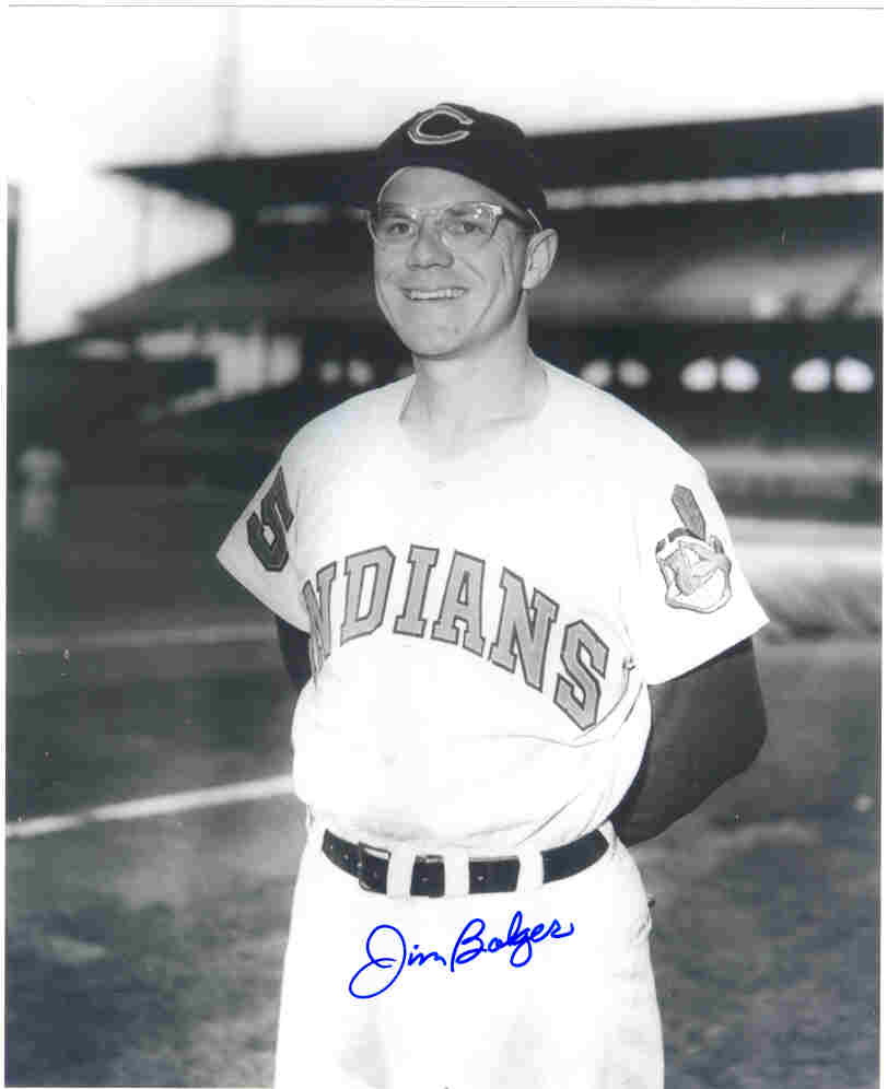 AUTOGRAPHED SIGNED photo JIM BOLGER Cleveland Indians