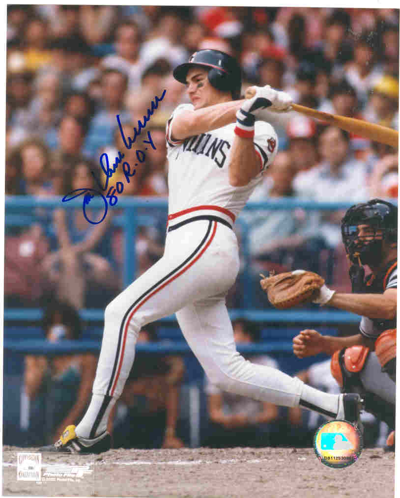 AUTOGRAPHED JOE CHARBONEAU 8x10 Cleveland Indians Photo
