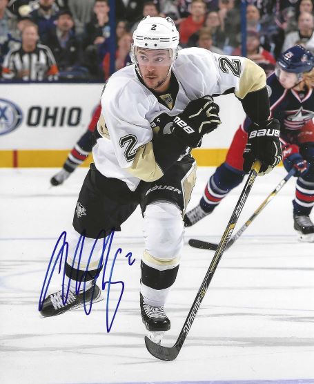 Autographed ADAM CLENDENING 8X10 Pittsburgh Penguins Photo