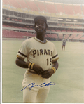 AUTOGRAPHED  GENE CLINES 8X10 Pittsburgh Pirates Photo