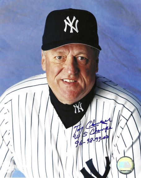 AUTOGRAPHED TONY CLONINGER "WS Champs 96,98,99,00" 8x10 New York Yankees Photo