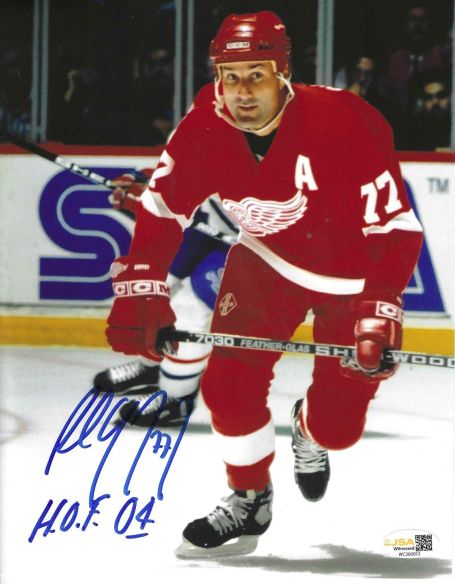 Autographed Paul Coffey ''HOF 04' 8x10 Detroit Red Wings Photo JSA