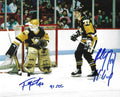 Autographed  FRANK PIETRANGELO and PAUL COFFEY 8X10 Pittsburgh Penguins Photo