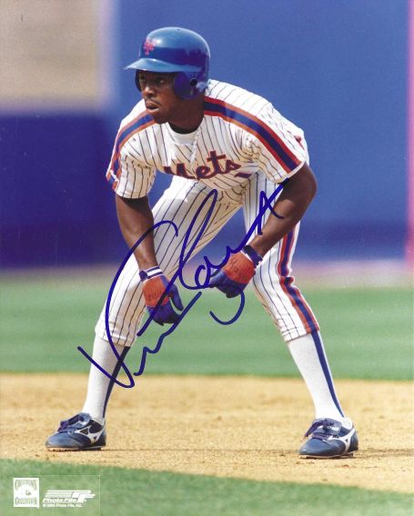 AUTOGRAPHED VINCE COLEMAN 8X10 New York Mets photo