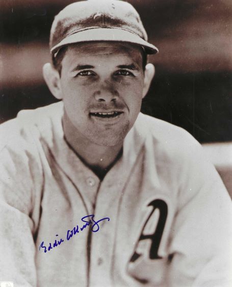 AUTOGRAPHED EDDIE COLLINS JR 8x10 Philadelphia A's Photo