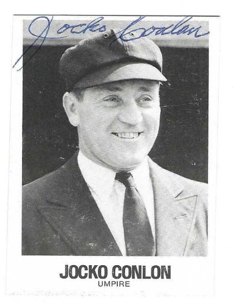 Autographed JOCKO CONLAN 1979 TCMA Renato Galasso card