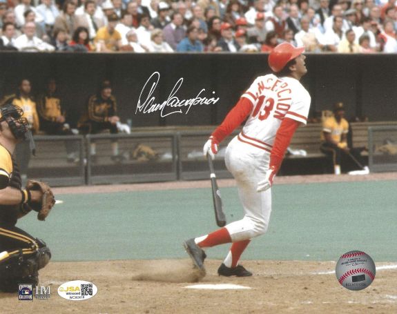 AUTOGRAPHED DAVE CONCEPCION  8x10 Cincinnati Reds Photo JSA