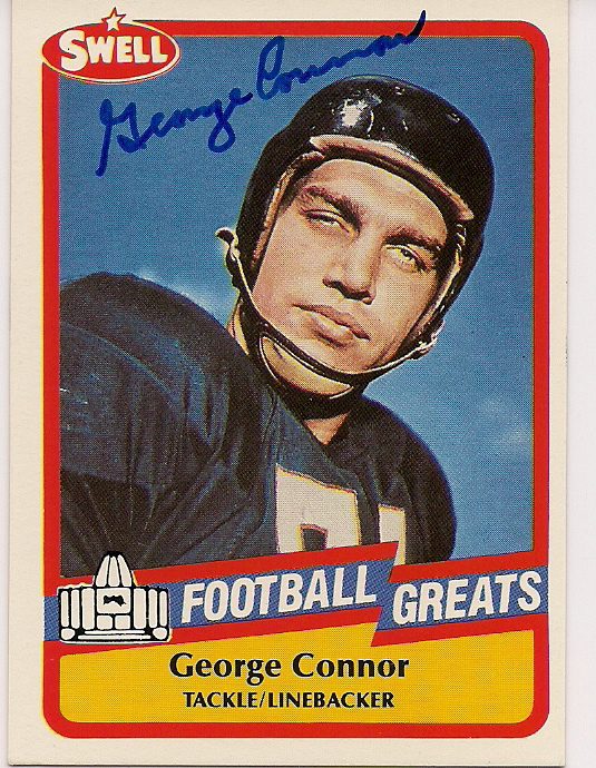 Signed GEORGE CONNOR 1989 Swell Football Card