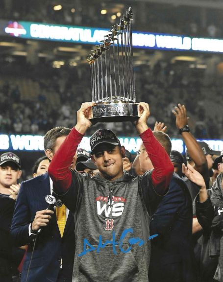 AUTOGRAPHED ALEX CORA 8X10 Boston Red Sox photo