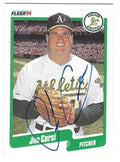 Autographed JIM CORSI Oakland A's 1990 Fleer Card