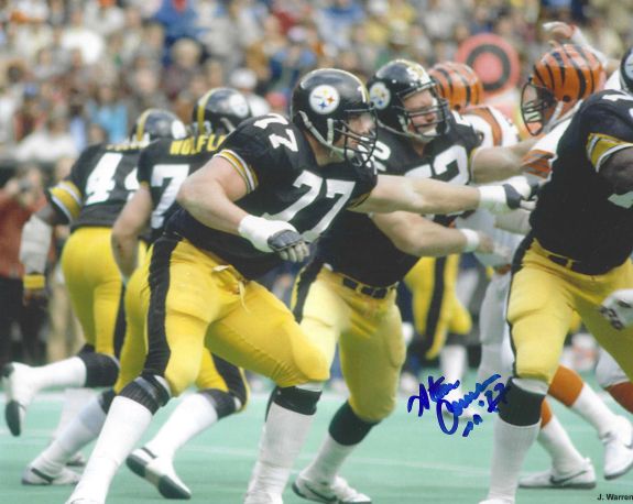 Autographed STEVE COURSON 8X10 Pittsburgh Steelers Photo