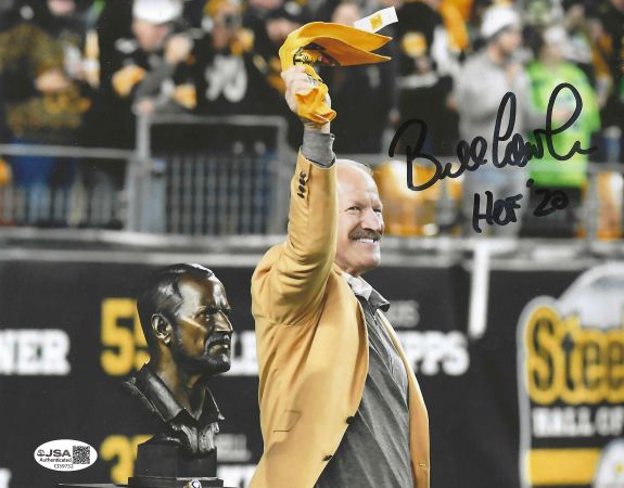 Autographed BILL COWHER "HOF 20" 8X10 Pittsburgh Steelers Photo JSA COA