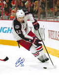 Autographed ADAM CRACKNELL 8X10 Columbus Blue Jackets Photo