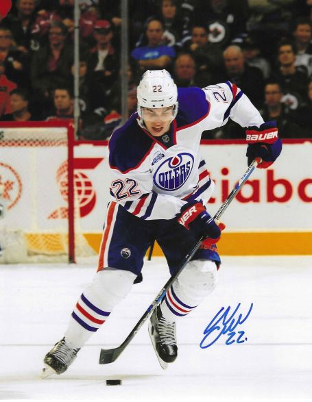 Autographed ADAM CRACKNELL 8X10 Edmonton Oilers Photo