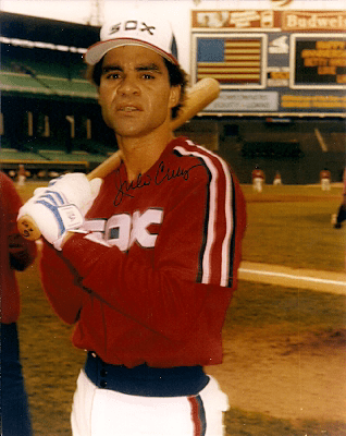 AUTOGRAPHED JULIO CRUZ 8x10 Chicago White Sox Photo
