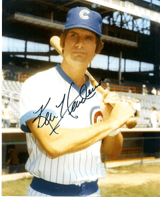 AUTOGRAPHED  KEN HENDERSON - Chicago Cubs photo