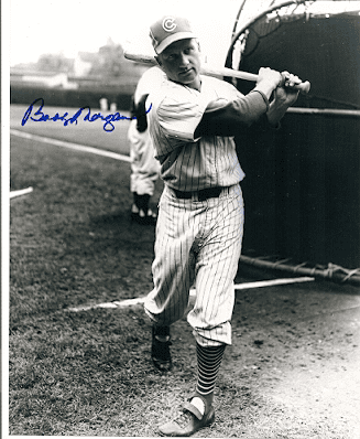 AUTOGRAPHED  BOBBY MORGAN - Chicago Cubs photo