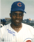 AUTOGRAPHED  TED SAVAGE - Chicago Cubs photo