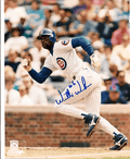AUTOGRAPHED  WILLIE WILSON - Chicago Cubs photo