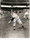 AUTOGRAPHED JACKIE COLLUM Brooklyn Dodgers photo