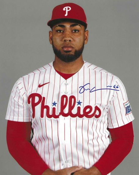 AUTOGRAPHED YONIEL CURET Philadelphia Phillies 8x10 Photo