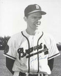 AUTOGRAPHED JACK CUSICK 8x10 Boston Braves Photo
