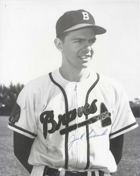 AUTOGRAPHED JACK CUSICK 8x10 Boston Braves Photo