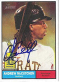 Autographed ANDREW MCUTCHEN Pirates 2010 Topps Heritage Card #262