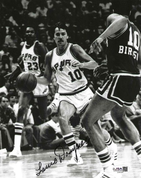 Autographed  LOUIE DAMPIER 8X10 San Antonio Spurs photo JSA