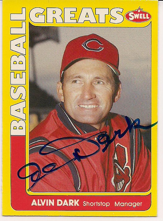 Autographed ALVIN DARK 1991 Swell Baseball Great Card