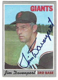 Autographed JIM DAVENPORT San Francisco Giants 1970 Topps Card