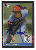Autographed RON DAVIS Minnesota Twins 1985 Donruss Card