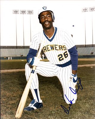 AUTOGRAPHED DICK DAVIS 8X10 Milwaukee Brewers Photo