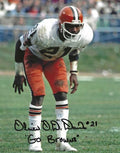 Autographed OLIVER DAVIS 8X10 Cleveland Browns Photo