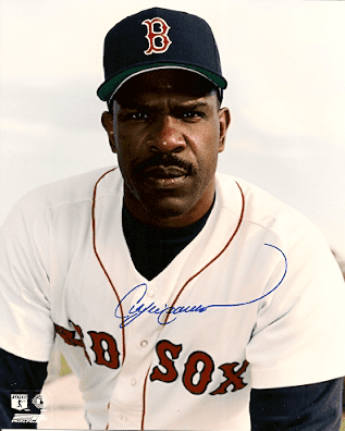 Autographed HOF ANDRE DAWSON Boston Red Sox  photo