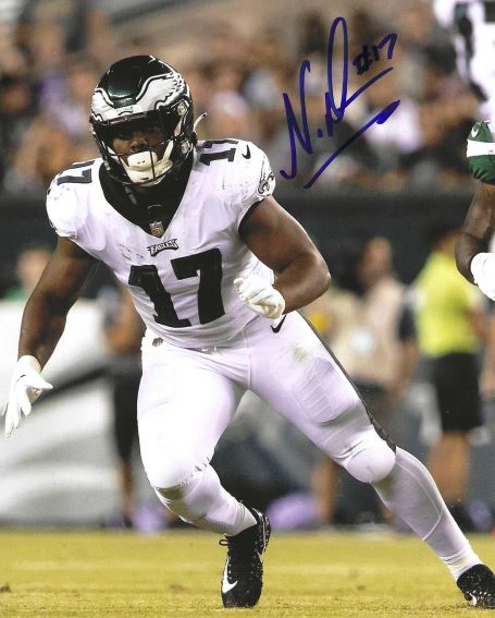 Autographed NAKOBE DEAN 8X10 Philadelphia Eagles Photo
