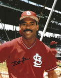 AUTOGRAPHED IVAN DEJESUS 8x10 St. Louis Cardinals Photo