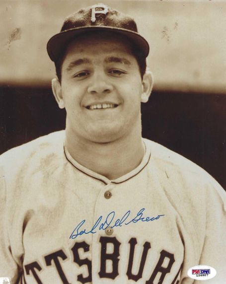 AUTOGRAPHED BOB DEL GRECO 8X10 Pittsburgh Pirates Photo PSA/DNA