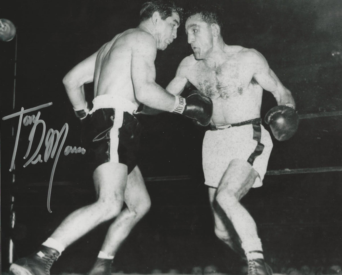 Autographed Tony DeMarco 8X10 Boxing photo