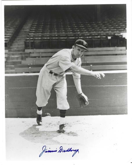 AUTOGRAPHED JIMMIE DESHONG 8X10 Washington Senators Photo