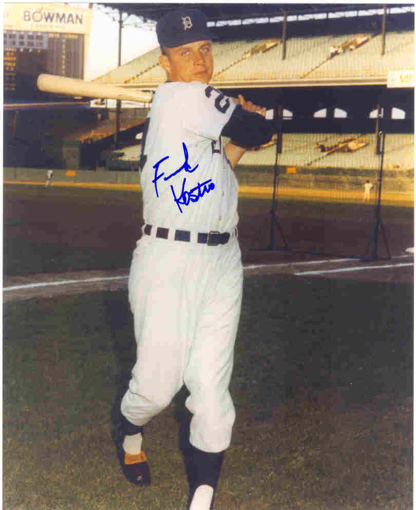 AUTOGRAPHED SIGNED photo FRANK KOSTRO Detroit Tigers