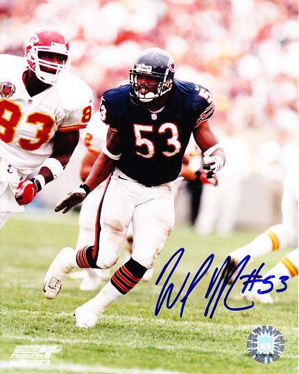 SIGNED AUTOGRAPHED photo WARRICK HOLDMAN Chicago Bears